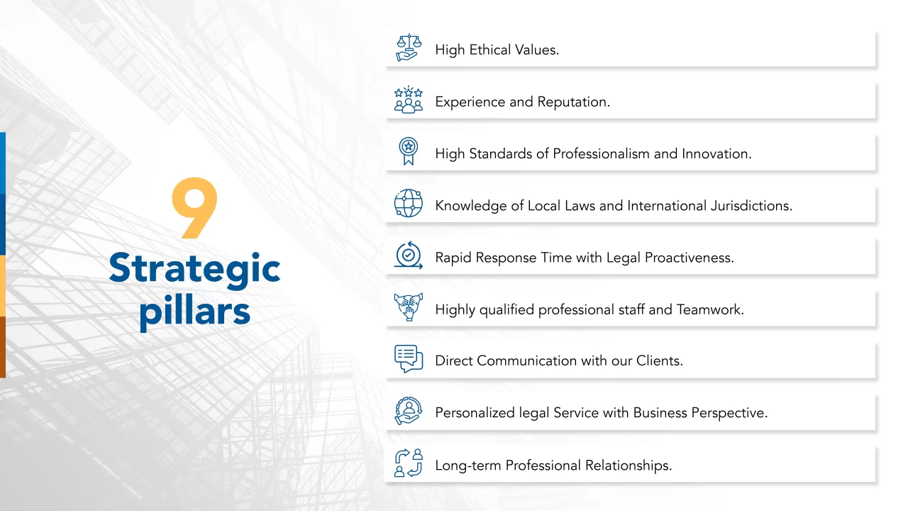 9 Strategic pillars